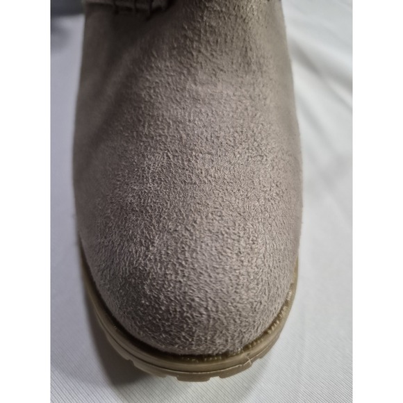 Rampage Women's Harriet Suede Lace Up Ankle Wedge Boots Tan Size 10m NWOB - Picture 7 of 11